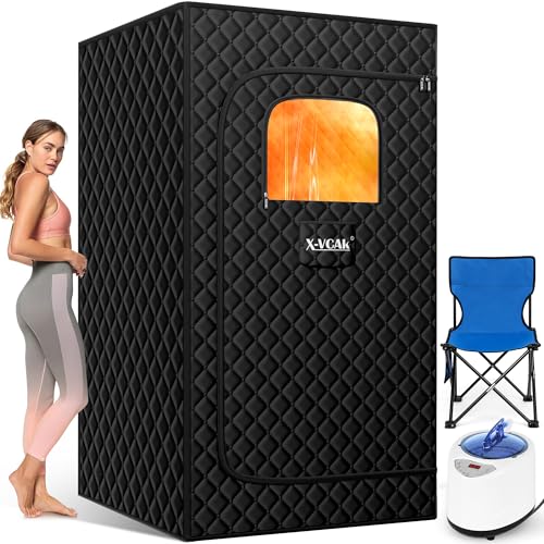 Portable Sauna for Home with Steamer, Remote Control, 9 Levels