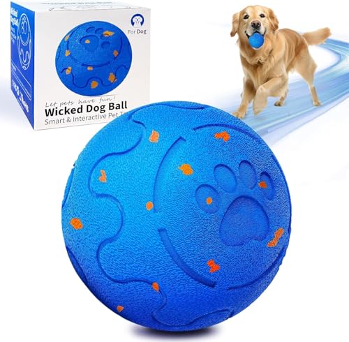 Interactive Dog Ball Auto Rolling, Rotating and Bouncing, Chew Proof