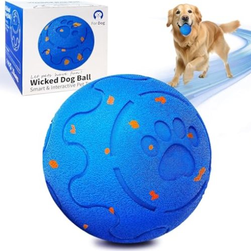 Interactive Dog Ball Auto Rolling, Rotating and Bouncing, Chew Proof