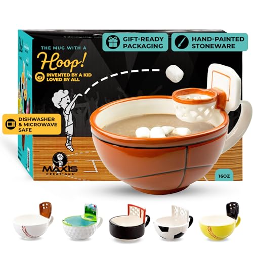 Mug with a Hoop Basketball, 16oz