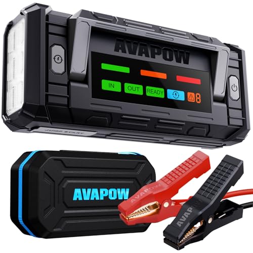 Battery Jump Starter with 4″ HD Display