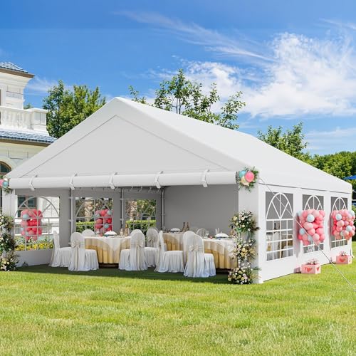 20x20FT White Party Tent Heavy Duty