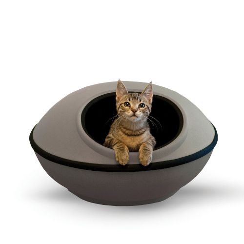K&h Mod Dream Pod in Grey/black | Polyester PetSmart