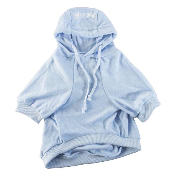 Pet Life French Terry Hoodie in Blue, Size: | PetSmart