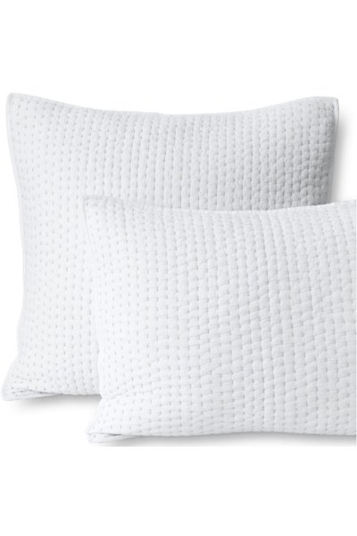 Seed Stitch Quilted Pillow Sham Lands End