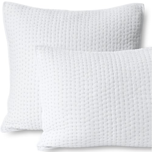 Seed Stitch Quilted Pillow Sham Lands End