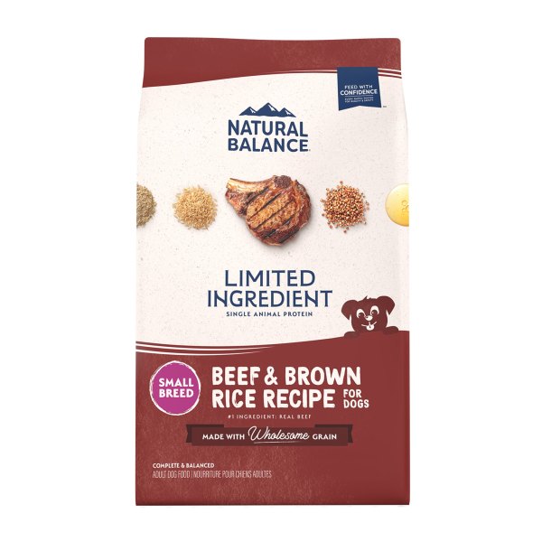 Natural Balance Limited Ingredient Diet Small Breed Adult Dry Dog Food - Beef and Rice, Size: 4 lb | PetSmart Brown