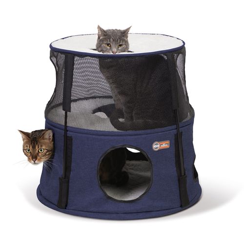 K&H Pet Products Story Kitty Towers in Denim | PetSmart