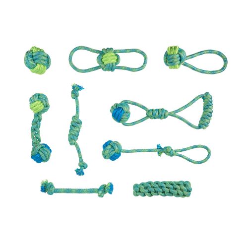 Joyhound 9-Piece Rope Set in Blue/green | PetSmart