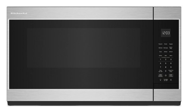KitchenAid 1.9-cu ft Over-the-Range Microwave with Sensor Cooking ( PrintShield Stainless ) | KMMS130RPS