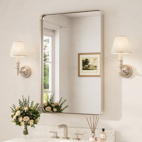 TETOTE Inch Bathroom Vanity Mirror Over Sink Horizontal/Vertical