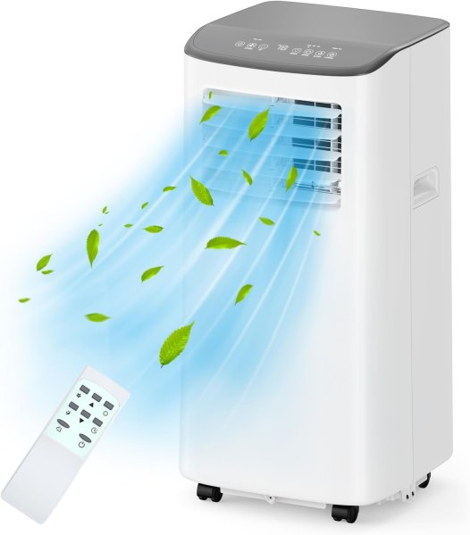 Garvee Portable Air Conditioner- 8000 BTUs Room Air Conditioner- 3 in-1 Cooling AC Portable Air Conditioner with Fan and Dehumidifier- Standing Air