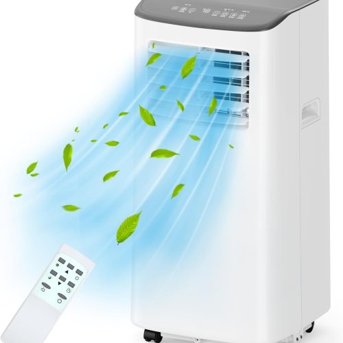 Garvee Portable Air Conditioner- 8000 BTUs Room Air Conditioner- 3 in-1 Cooling AC Portable Air Conditioner with Fan and Dehumidifier- Standing Air