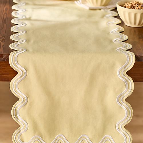 Madeline Embroidered Table Runner