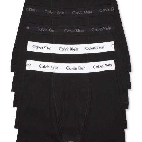 Calvin Klein Mens 5-Pack Cotton Classic Boxer Briefs Underwear