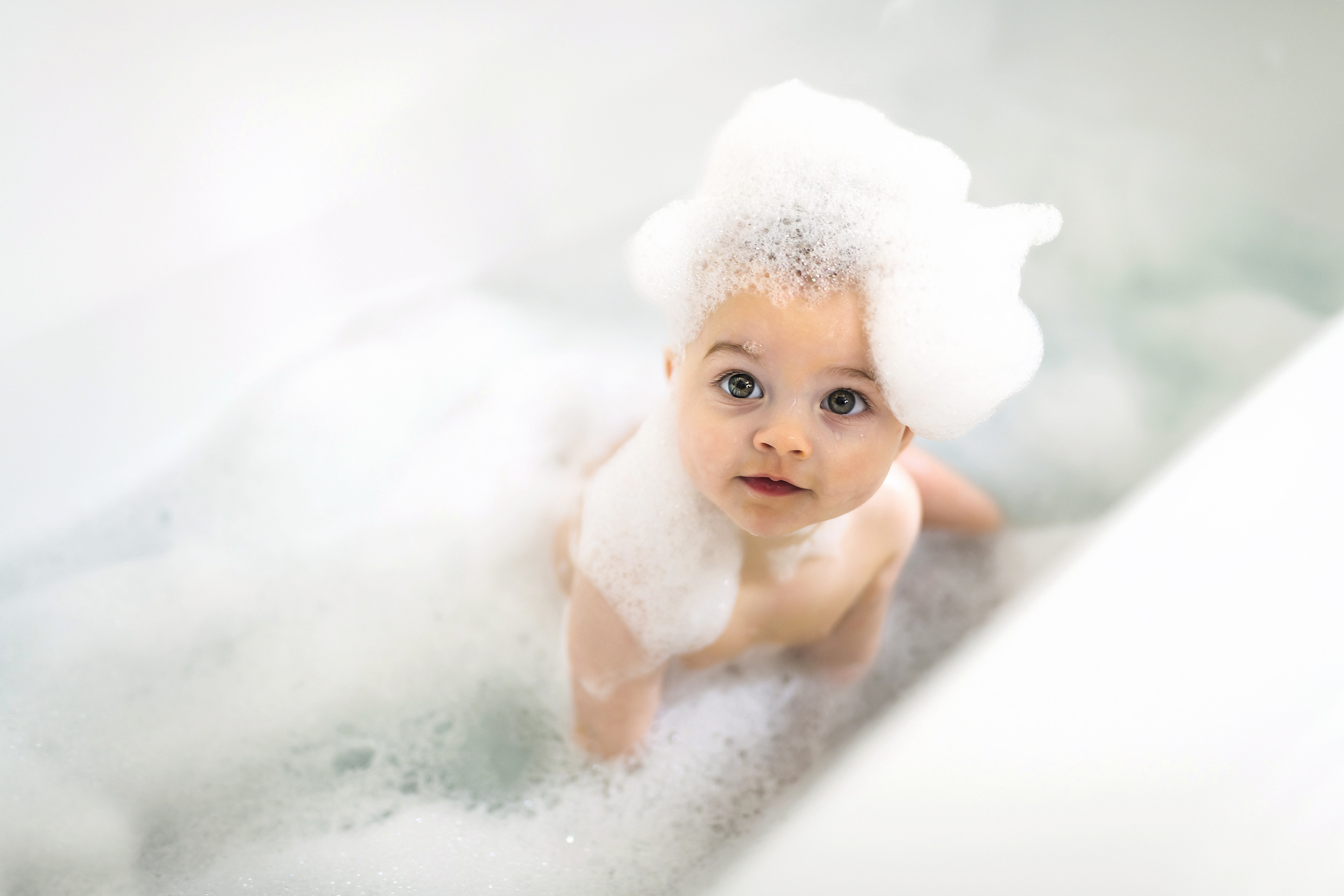 baby in bath