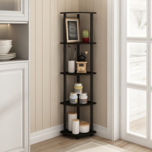 Luder 5-Tier Reversible Color Open Shelf Bookcase