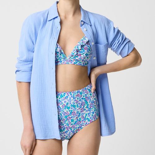 Mid-rise bikini bottom