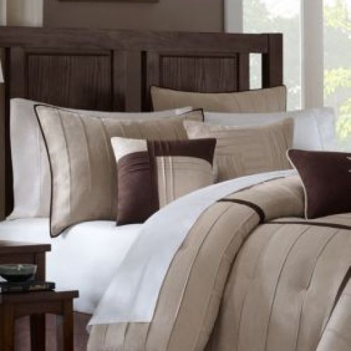 Madison Park Connell Gray 7-Piece Queen Comforter Set 90-in. x 90-in, King