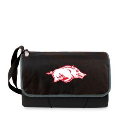 Picnic Time Arkansas Razorbacks Blanket Tote, Black