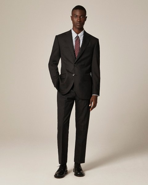 Crosby Classic-fit suit jacket in Italian wool