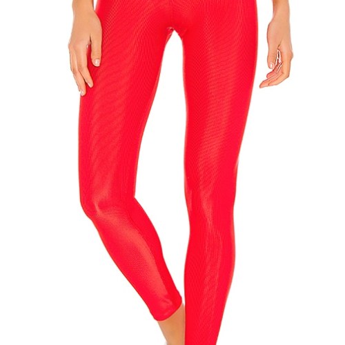 BEACH RIOT Cara Rib Legging in Red