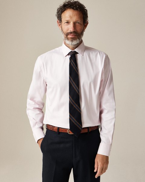 Bowery performance stretch dress shirt with spread collar