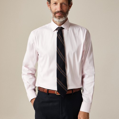 Slim Bowery wrinkle-free dress shirt with collar