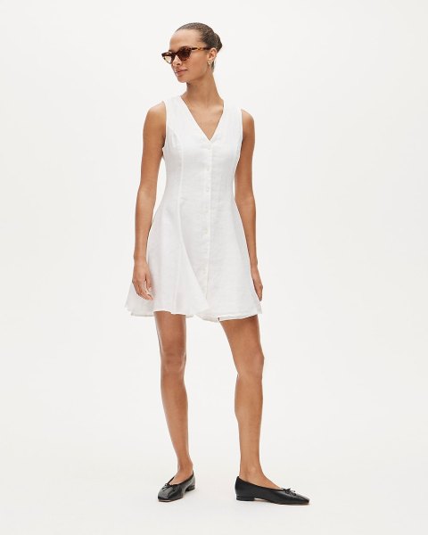 Linen mini dress