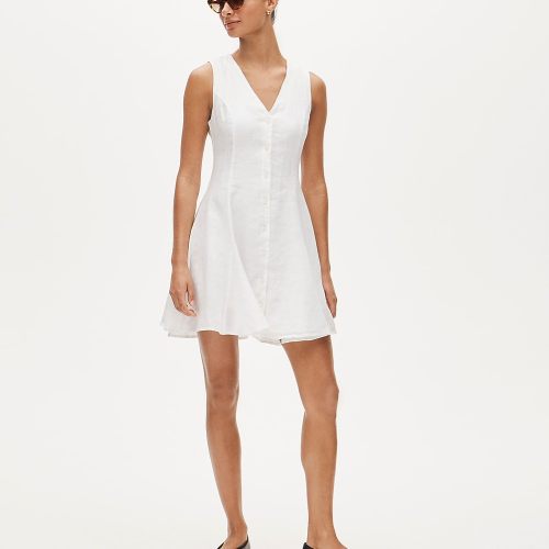 mini dress in linen