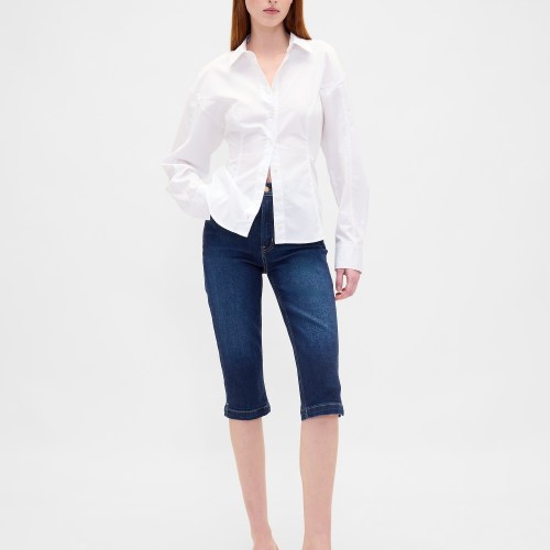 High Rise Capri Jeans