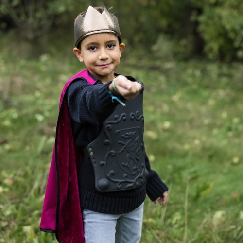 Legendary Knight Cape Chest Plate & Crown – Size 5-6 – Pretend Play & Imaginative Play for Ages 5 to 6 – Fat Brain Toys