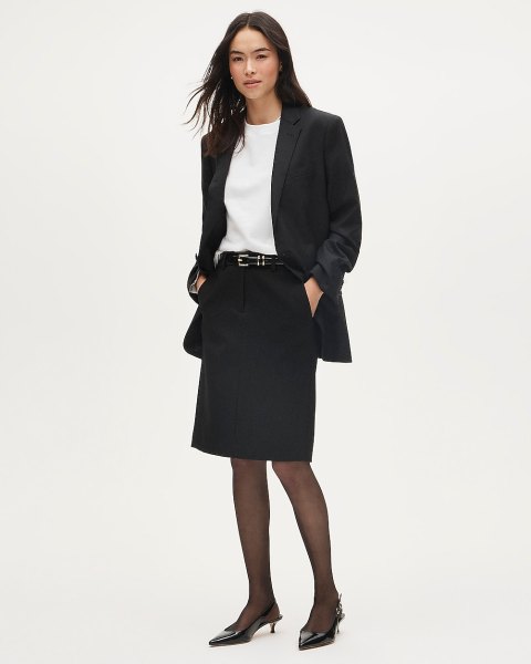 trouser pencil skirt in four-season stretch