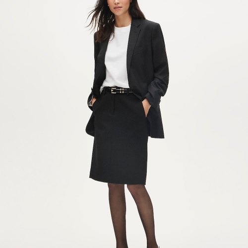 Pencil skirt in four-season stretch