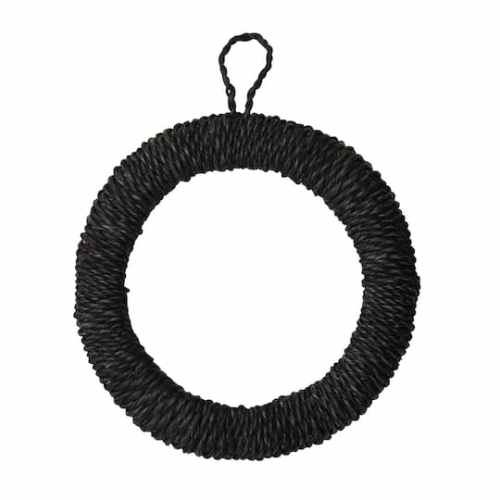 Hello Honey Unique Round Hand-Woven Abaca Rope Trivet with Hanger | 7 x 0.5 x 7 | Michaels