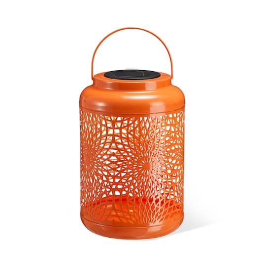 Glitzhome Cutout Solar Powered Hanging Lantern in | 6 x 8.75 | Michaels