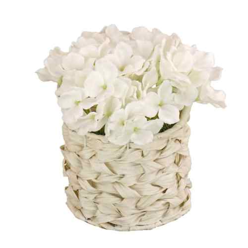 10 Hydrangea Bouquet in Natural Basket By National Tree Company in | Michaels