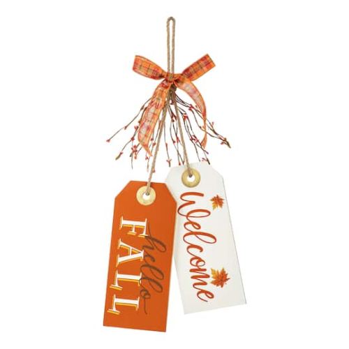 Glitzhome Fall Wooden Door Hanger in | x x | Michaels