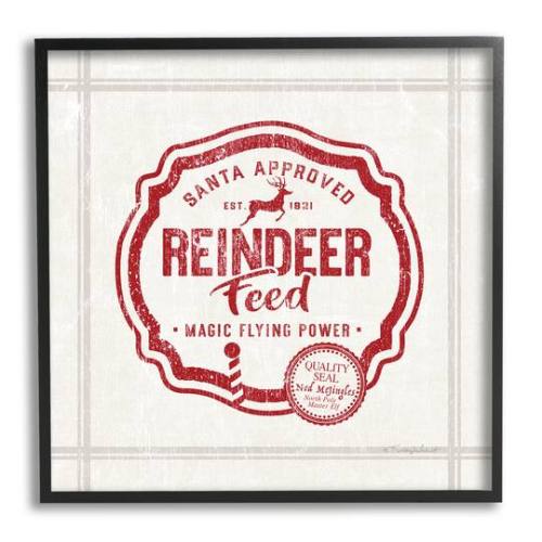 Stupell Industries Christmas Framed Giclee Art in White | x | Michaels
