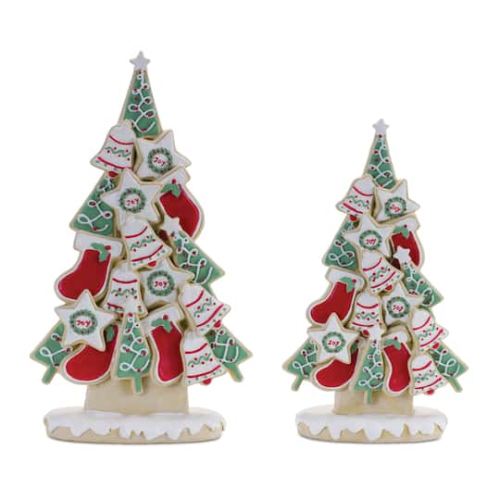 Frosted Christmas Cookie Pine Trees Set By Melrose | Michaels