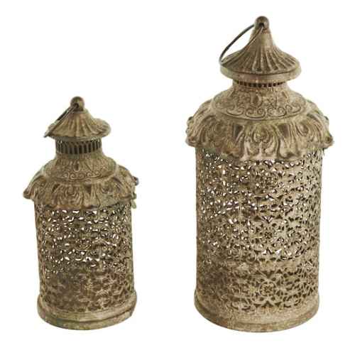 Metal Candle Lantern Set By Ivory And Iris | Michaels