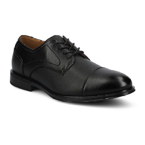 Vance Co Alec Mens Cap Closed Toe Oxford Shoes, Medium, Black