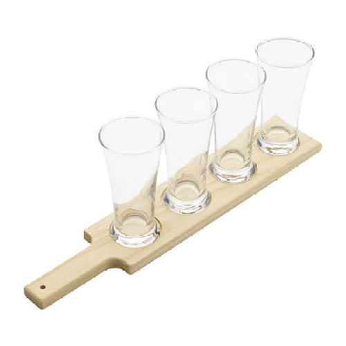 Houdini 5-pc. Beer Glass & Flight Board Set, One Size, White