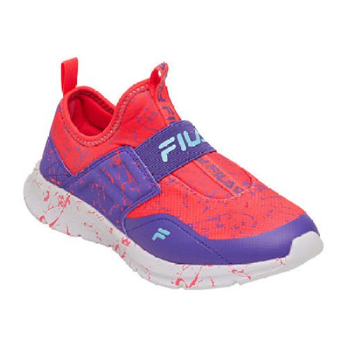 FILA Landbuzzer Speckle Little Kid Girls Running Shoes, Medium, Pink