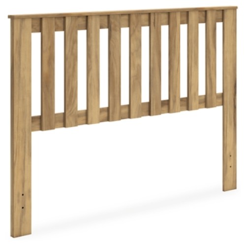 Bermacy Queen Panel Headboard, Light Brown