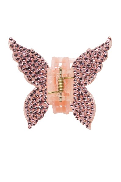 Emi Jay for FWRD Crystal Papillon Clip in Pink