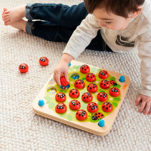 Ladybugs Garden Memory Game – Games for Ages 3 to 4 – Fat Brain Toys