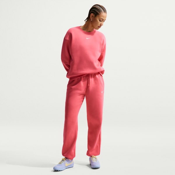 Womens Nike Sportswear Phoenix Fleece Sweatpants in Pink