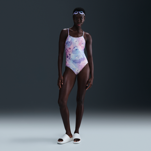 Nike Womens Swim HydraStrong Racerback One-Piece in Multicolor | NESSF013-959