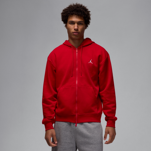 Mens Jordan Brooklyn Fleece Full-zip Hoodie in Red | FV7289-687